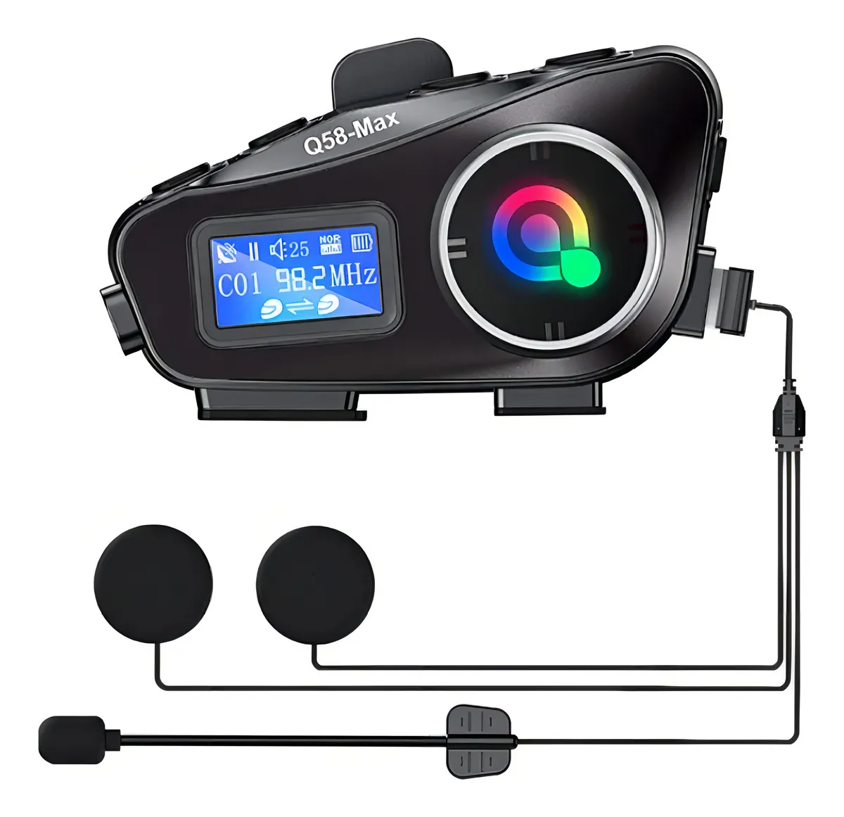 Intercomunicador Auriculares Doble Q58
